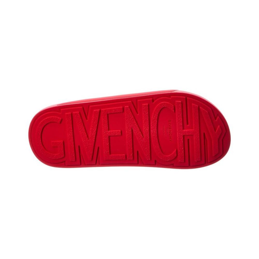 Givenchy Label Rubber Slide, Red - Picture 4 of 5